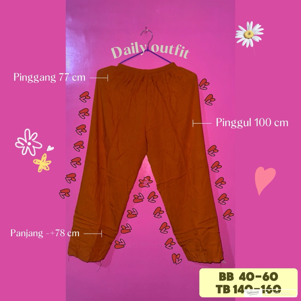 Celana Preloved sendiri (Warna Kunyit) | celana dalam gamis