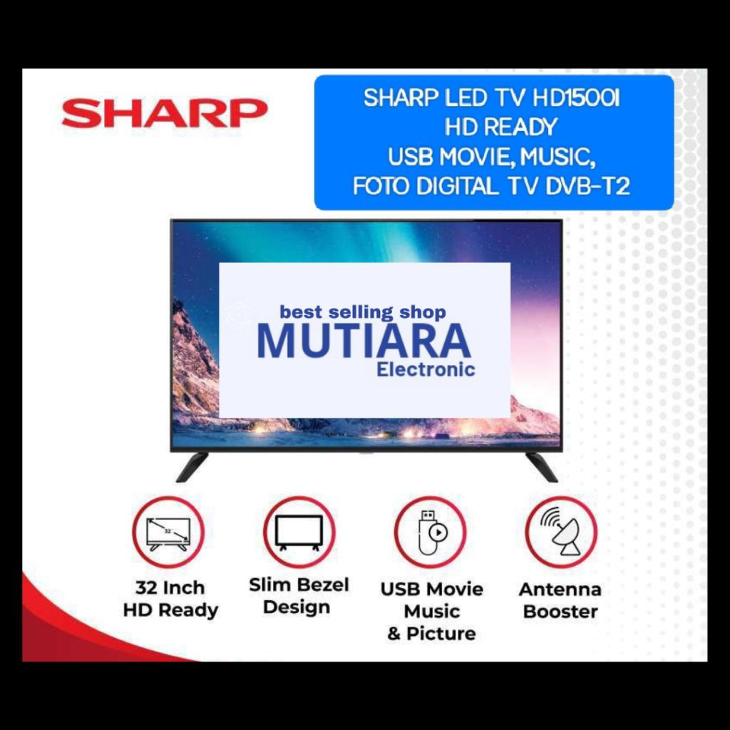 SHARP 32HD1500I / 2T-C32HD1500I / 32HD1500 LED TV DIGITAL 32 INCH 2025 SERIES
