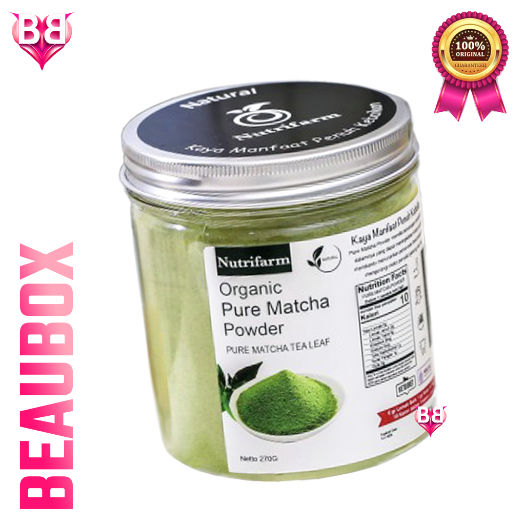 

Matcha Powder Pure Organik Nutrifarm ORIGINAL BPOM / Bubuk Matcha Murni Natural