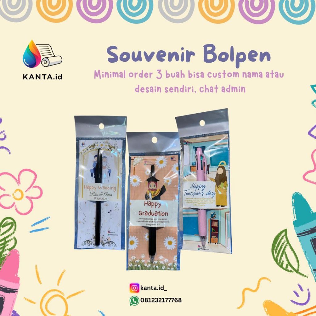 

Souvenir Bolpoin Custom Nama dan Foto untuk Berbagai Acara