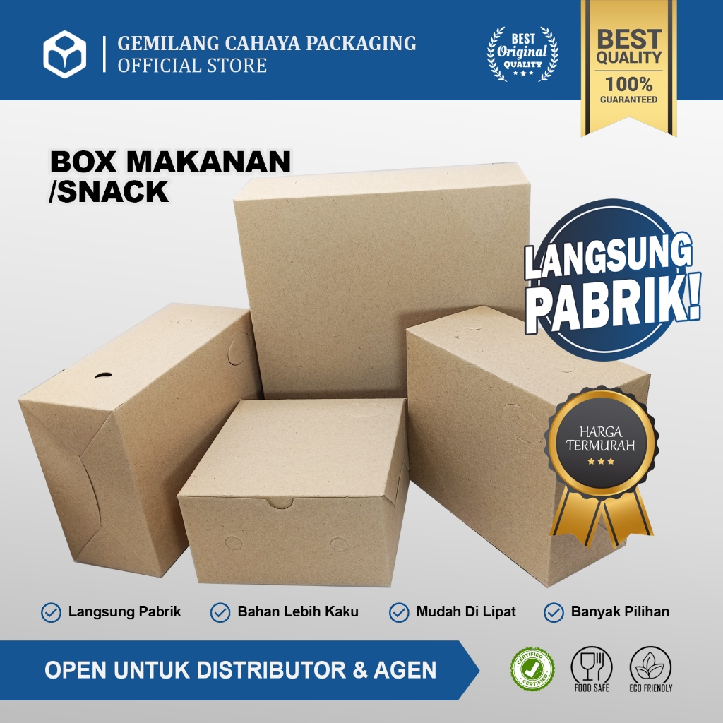 

Box Makanan Snack Box 12x12x7cm