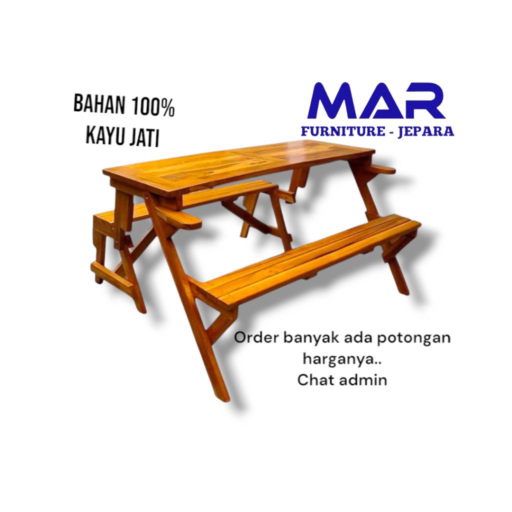 kursi lipat jati kursi outdoor kursi meja lipat kayu jati