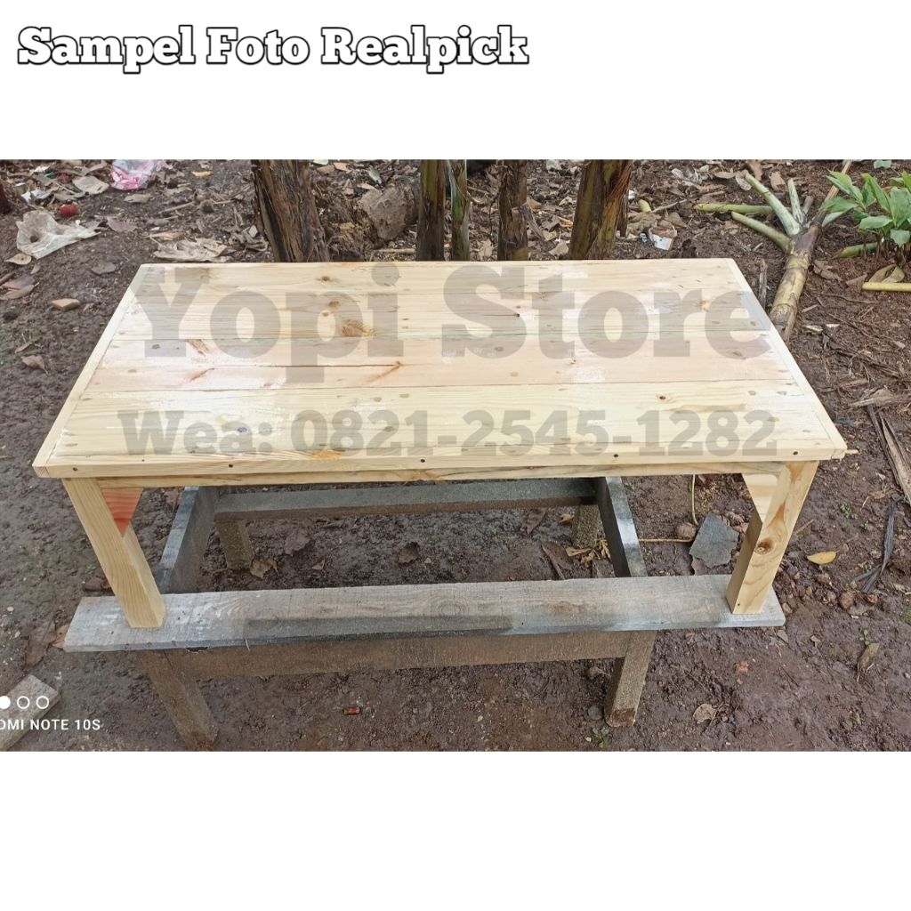 meja lesehan meja belajar meja serbaguna meja kayu jati belanda 70x40x30 cm