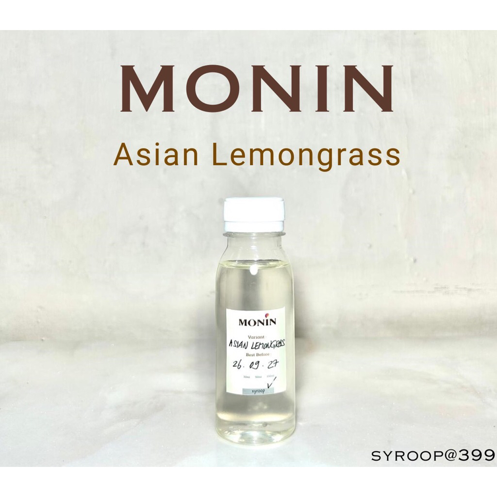 

Monin Syrup Repack Asian Lemongrass Coffee Sirup 30ml 50ml 100ml