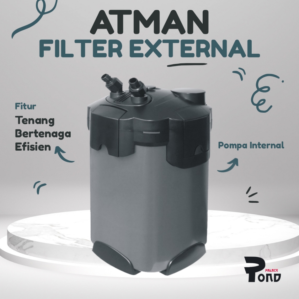 Filter Canister Akuarium Atman CF 2200 Eksternal Filter Aquarium