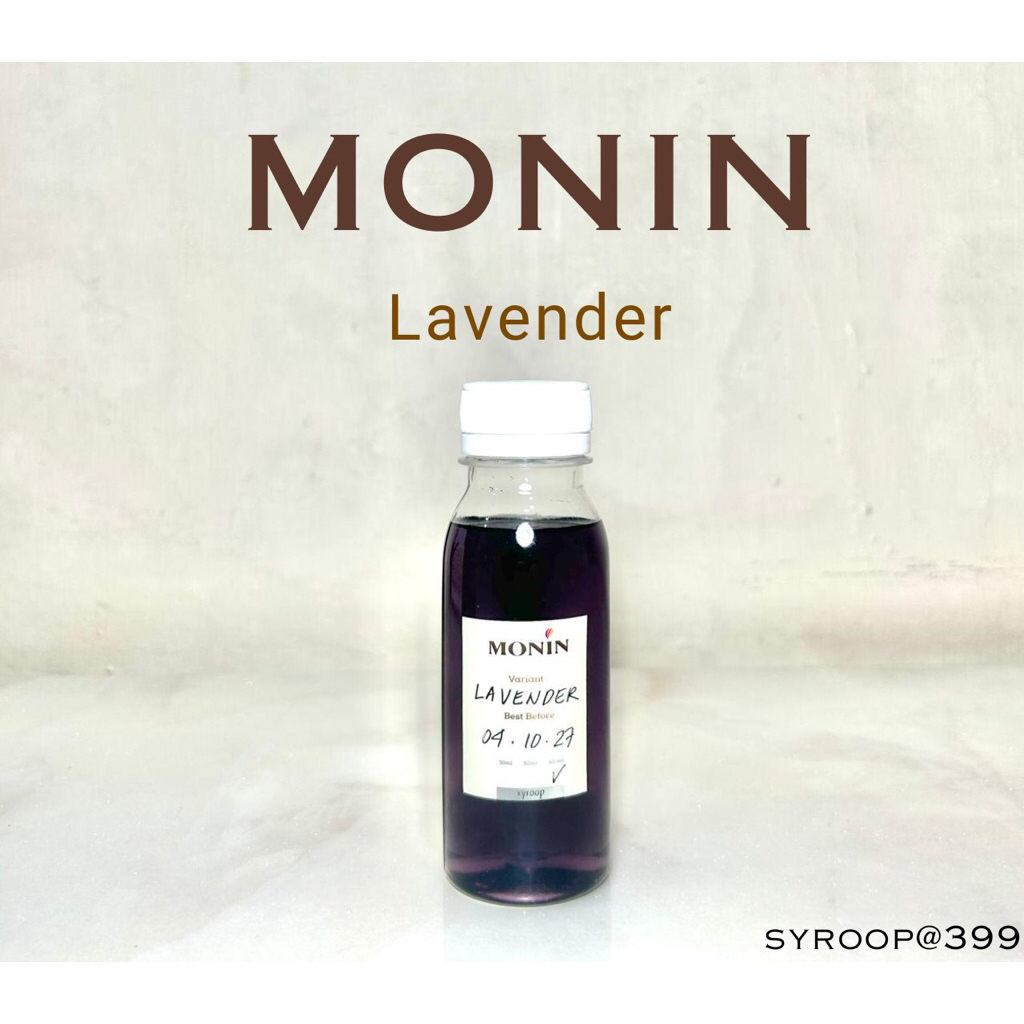 

Monin Syrup Repack Lavender Coffee Sirup 30ml 50ml 100ml