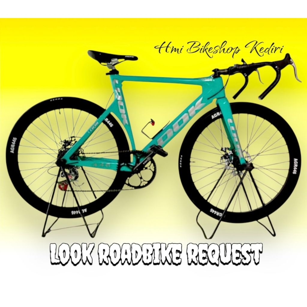 Sepeda fixie Fullbike look 496, fullbike fixie  Roadbike siap pakai
