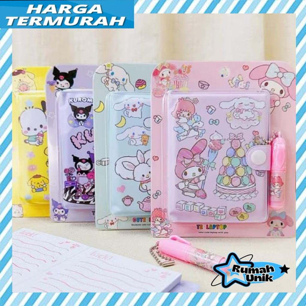

Note Book 2 in 1 / Set Memo Diary Motif RUMAH_UNIK