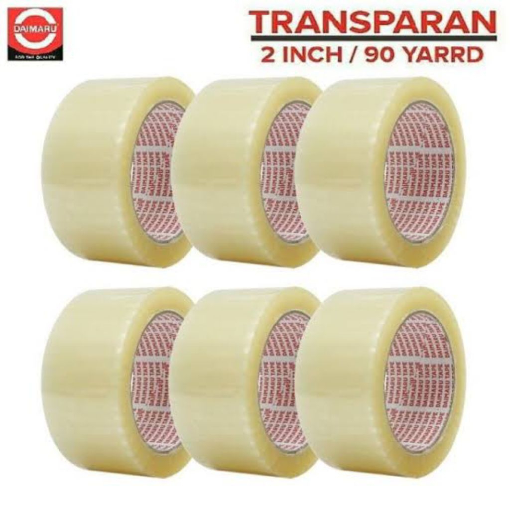 

Termurah ORIGINAL LAKBAN BENING DAIMARU OPP 2inch / LAKBAN BENING PANJANG DAN LEBAR 48mm X 90yard