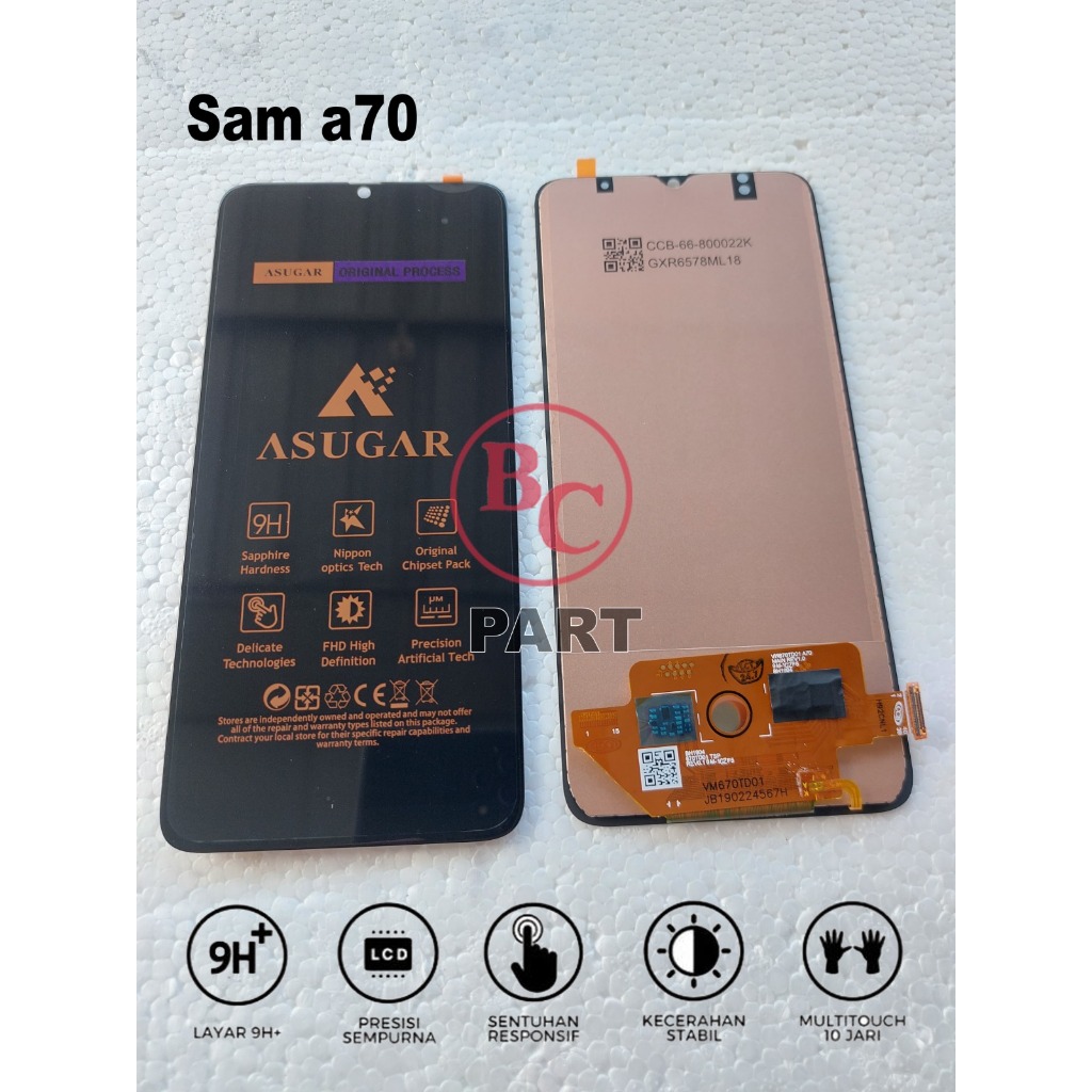 LCD TOUCHSCREEN SAMSUNG A70 FULLSET ORIGINAL ASUGAR