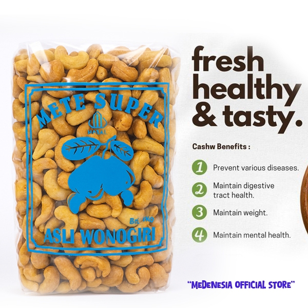 

Kacang Mete Matang Super Premium Mede Goreng Mente Mateng 1Kg - MEDENESIA