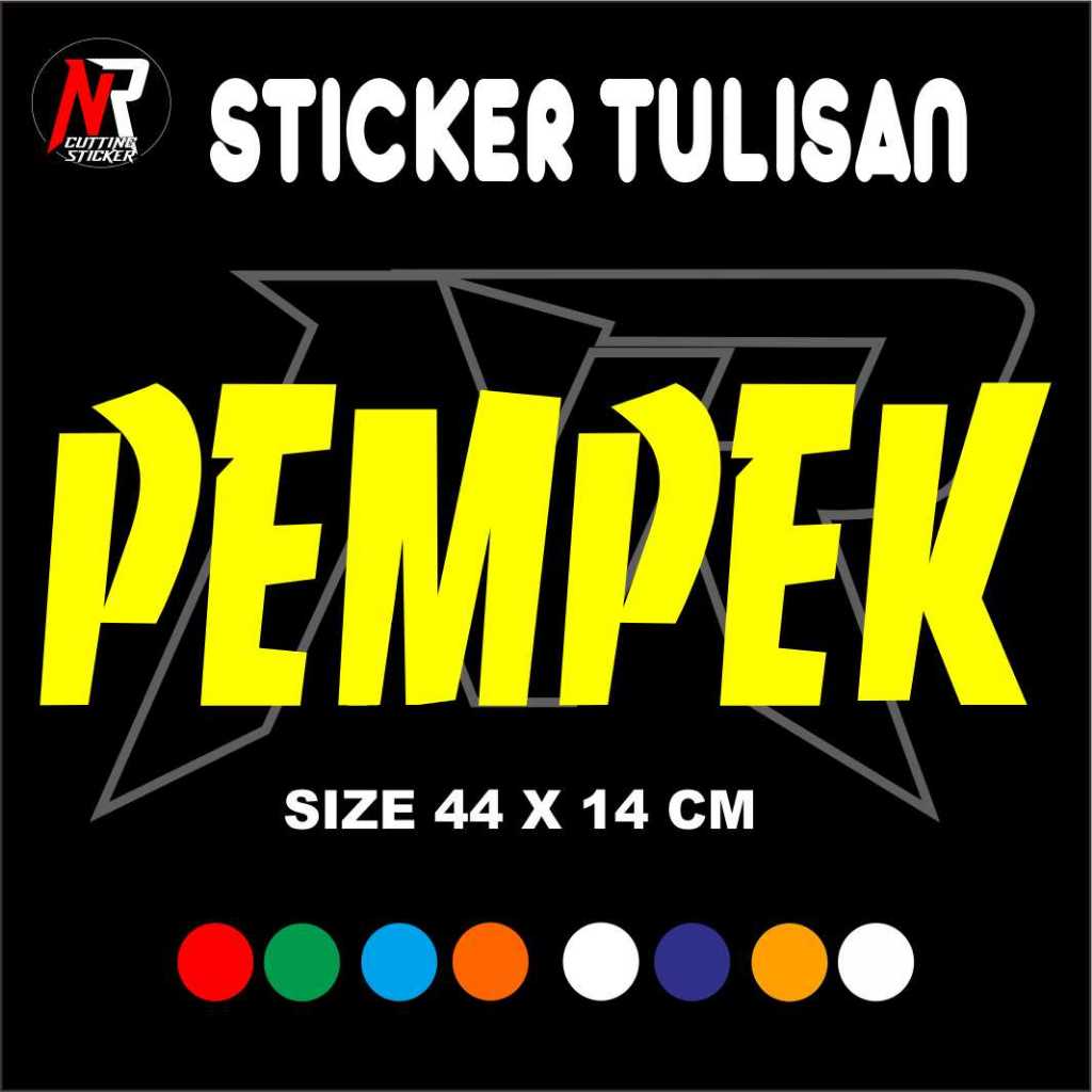 

STICKER TULISAN PEMPEK STICKER TULISAN UNTUK NAMA JUALAN