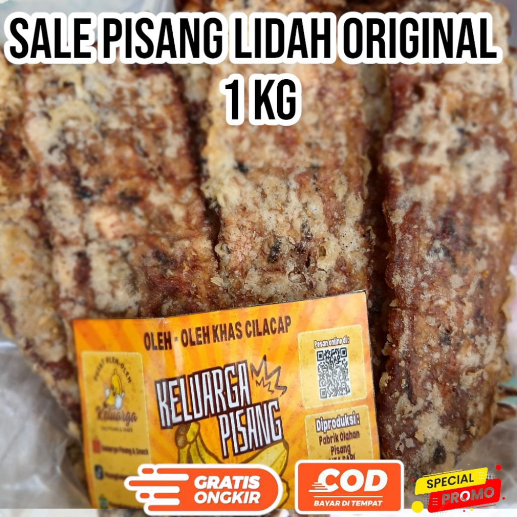 

sale pisang lidah original 1kg press pisang madu manis alami