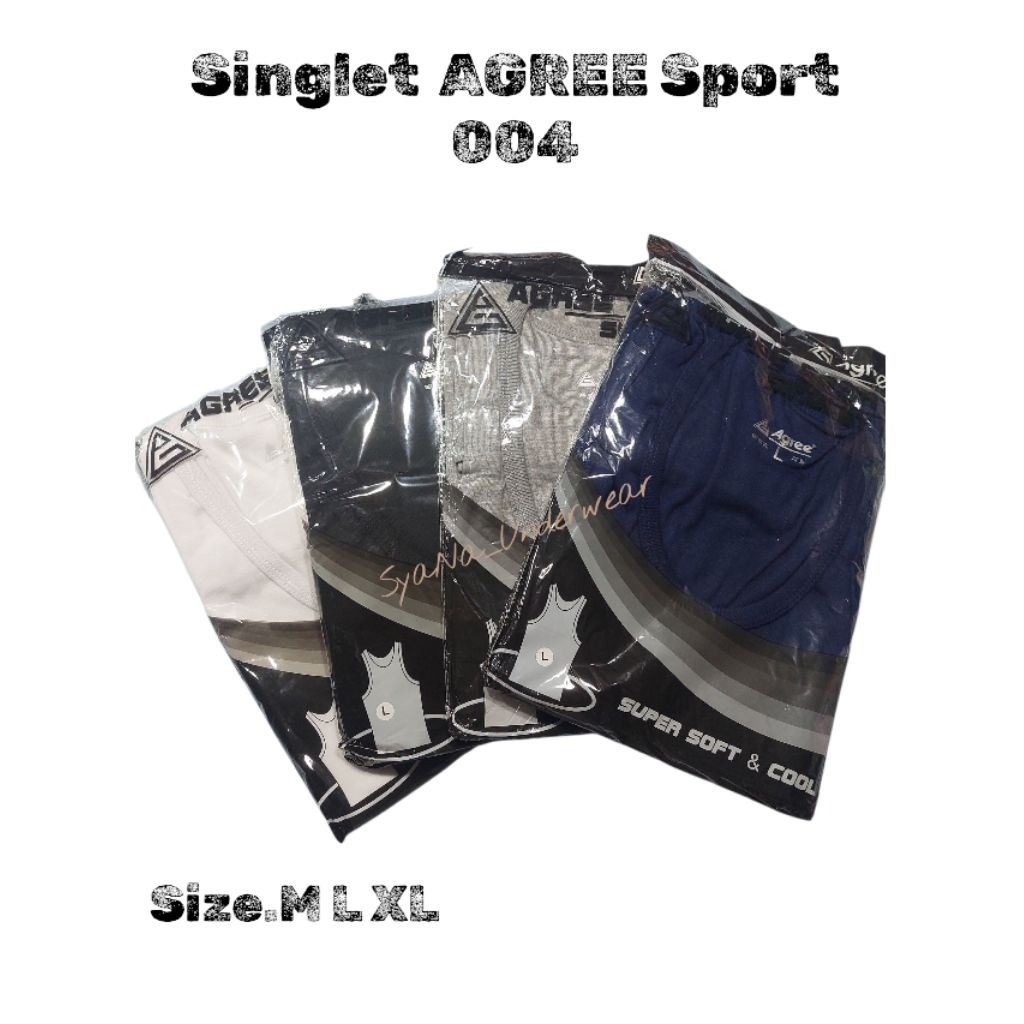 Singlet Agree Pria 004 | Singlet Pria Agree Original | Kaos Dalam Pria Agree