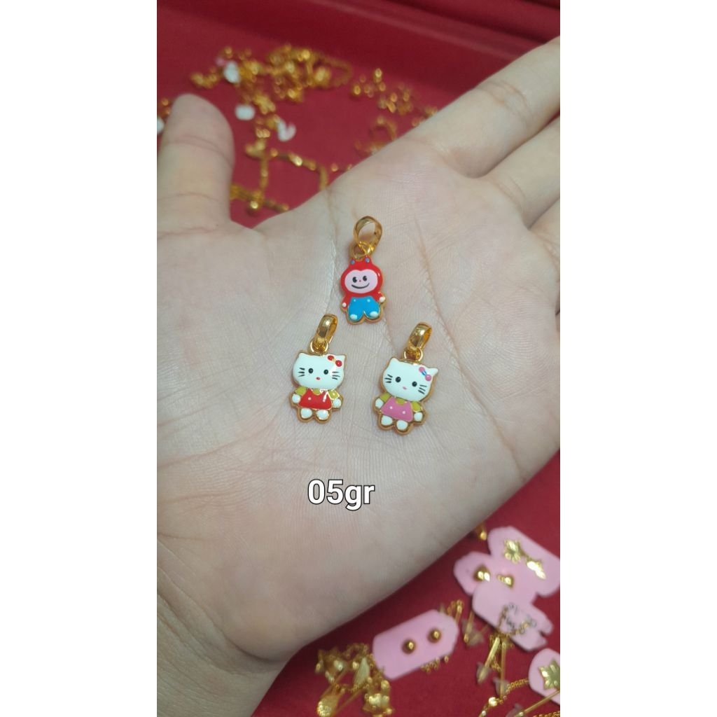 Liontin karakter emas mudah kadar 5% [05gr