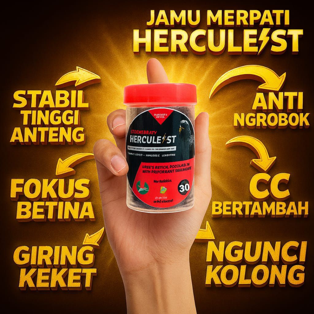 Jamu Merpati Hercules isi 30 butir Stamina & Tenaga Burung jamu giring merpati