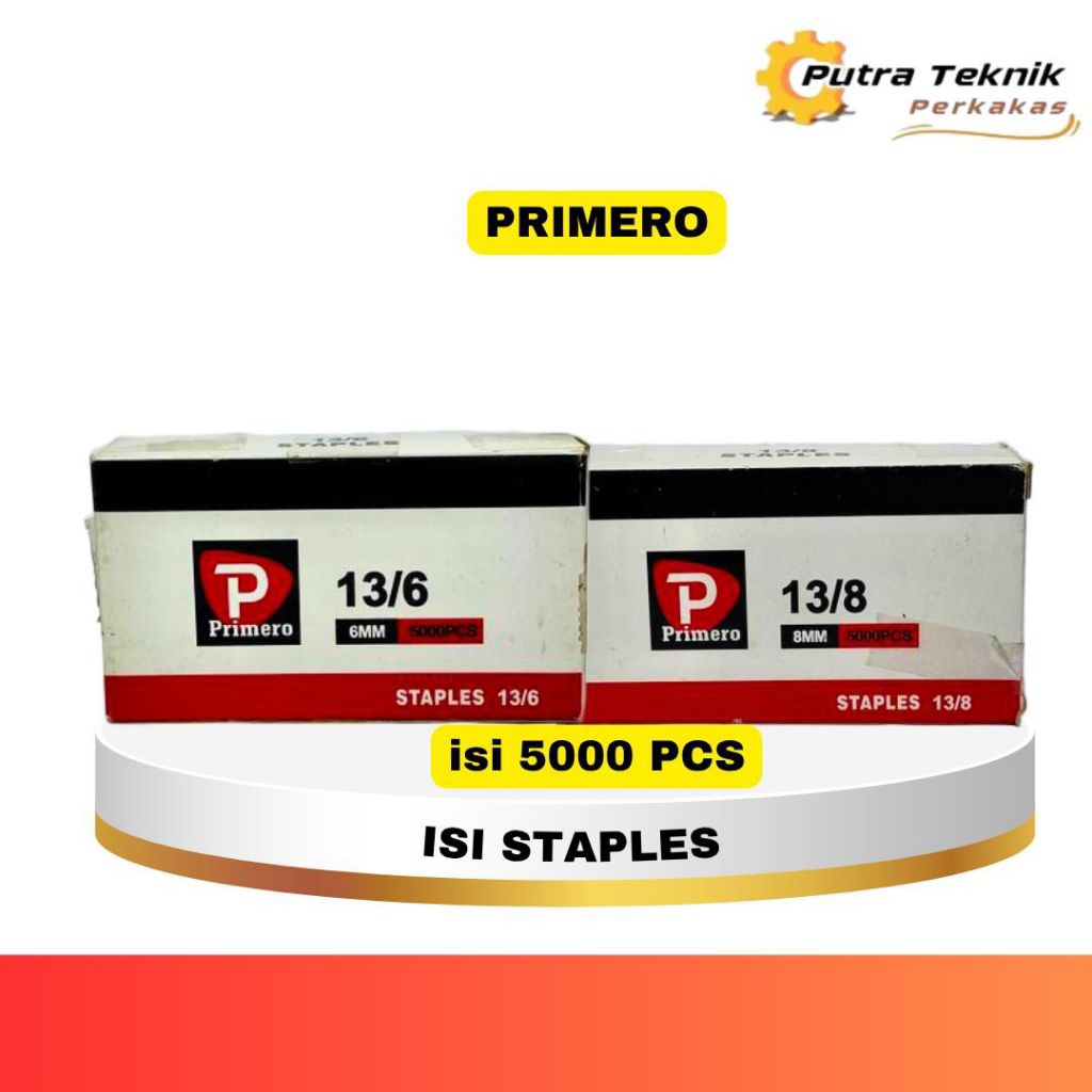 

ISI STAPLES PRIMERO 1 3/6, 1 3/8 | 6MM & 8MM | 5000 PCS