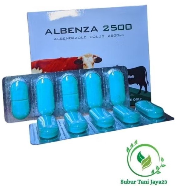 ALBENZADOLE OBAT CACING HEWAN TERNAK ALBENZA 2500mg