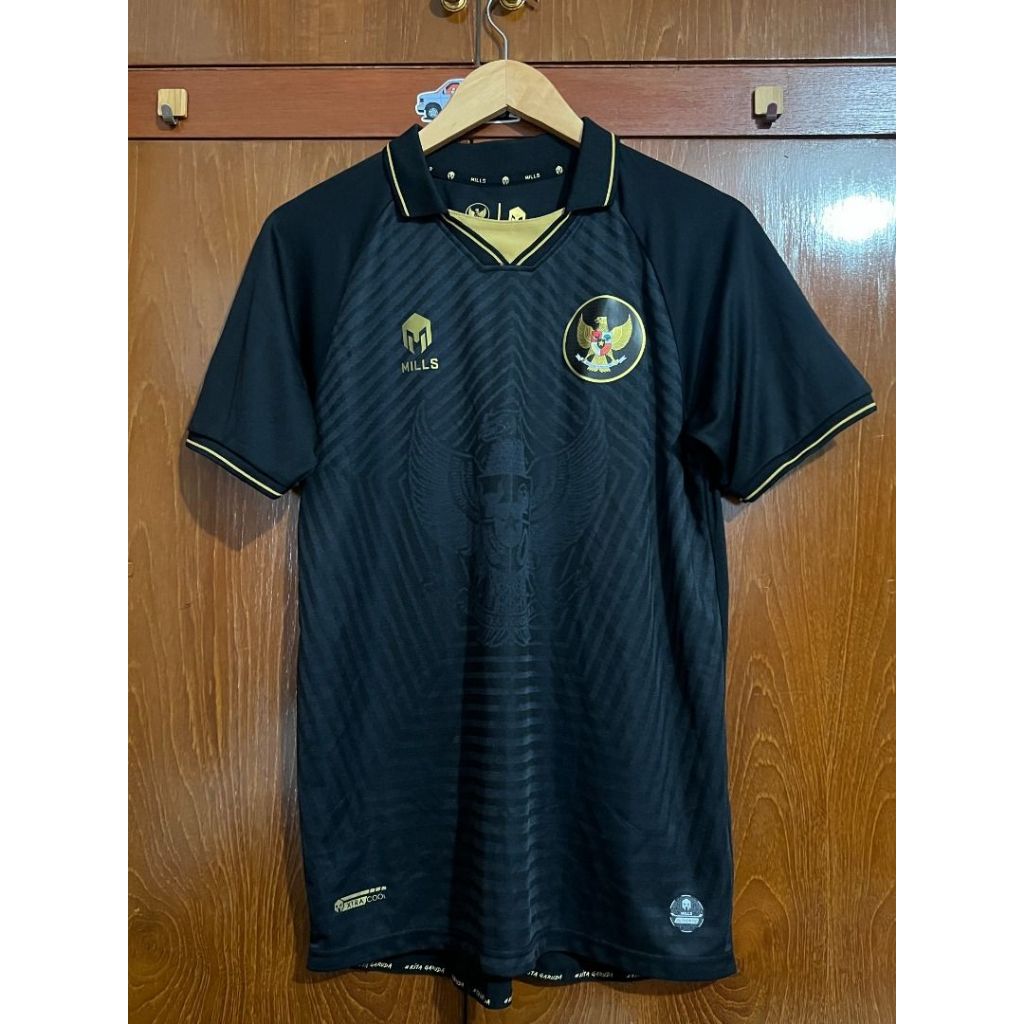 MILLS Timnas Indonesia Jersey Third Player Issue 1019GR Black Size L