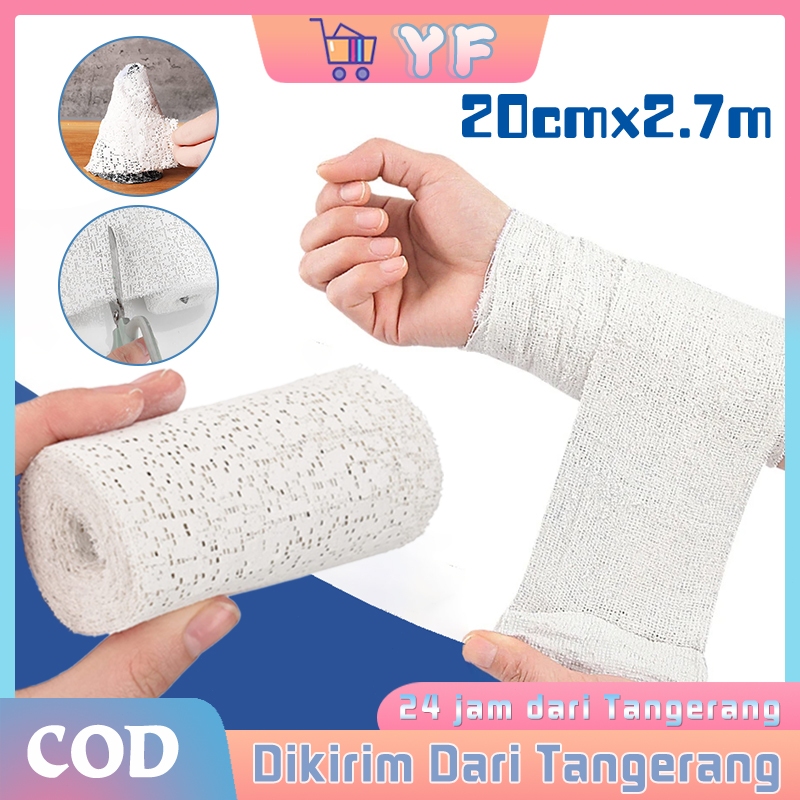 20cm×2.7m Perban Plester Cepat Kering Perban Patah Tulang  Ortopedi Fixed Bandage