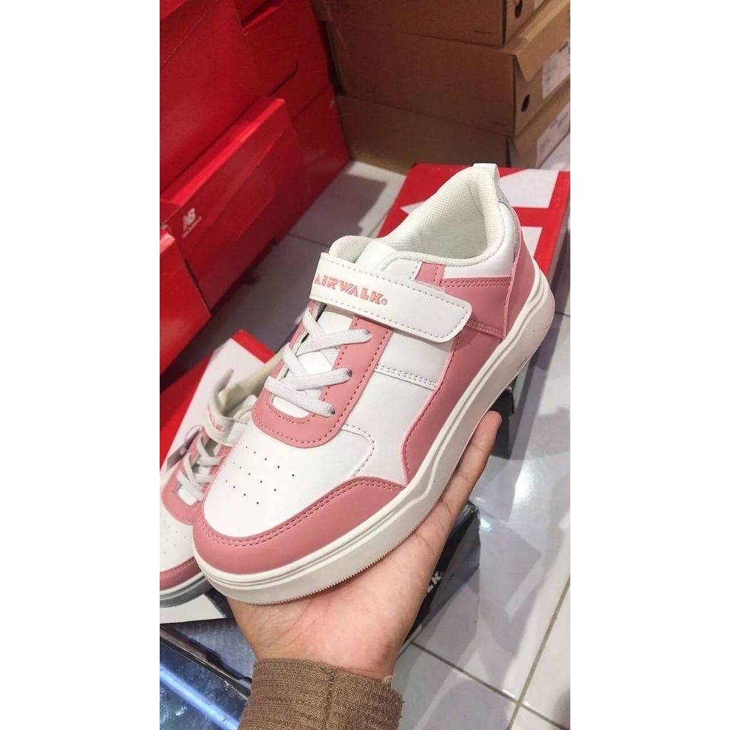 SALE AIRWALK KIDS WHITE PINK ORIGINAL STORE