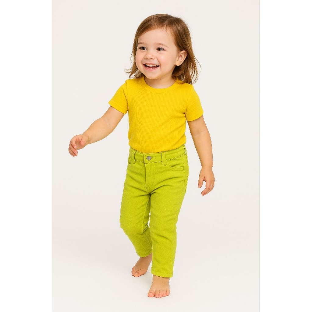 Celana Jegging Bayi & Balita Bahan Corduroy Halus – Stretch & Glitter Elegan