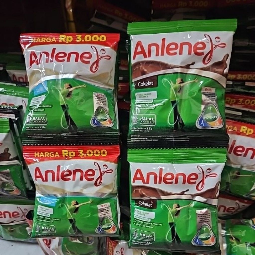 

ED 01.26 RTG 10*20GR - SUSU ANLENE RENTENG ISI 10 SACHET RASA VANILA - COKLAT