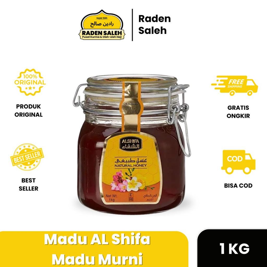 

Madu Al Shifa 1kg - free bubble wrap dan kardus - Madu Murni Arab Alshifa