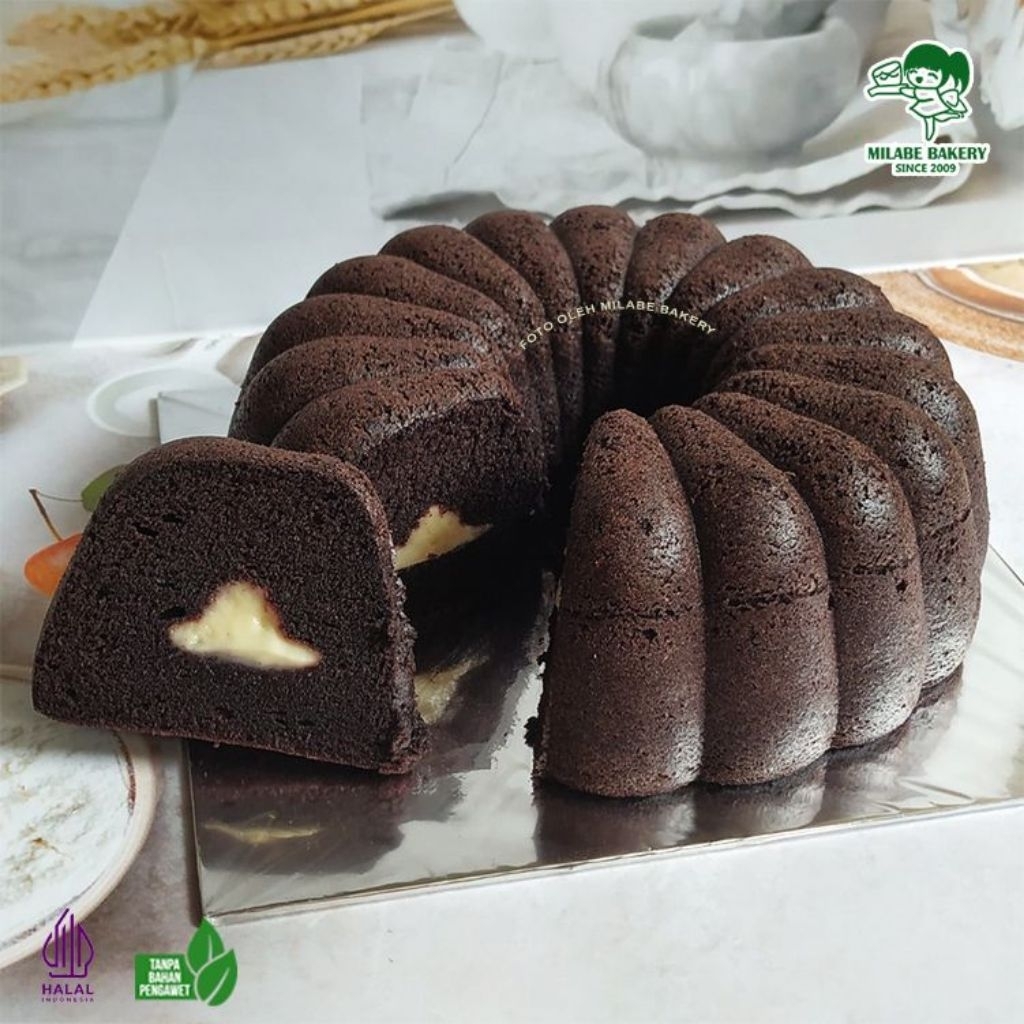 

Bolu Ketan Hitam Keju Lumer Seloyang Diameter 24cm