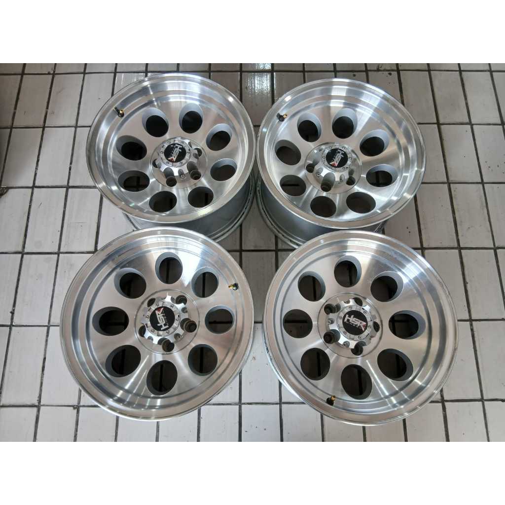 Velg Mobil Second Hsr Duffy R15 Untuk Taruna Cherokee Hilux Single Cabin