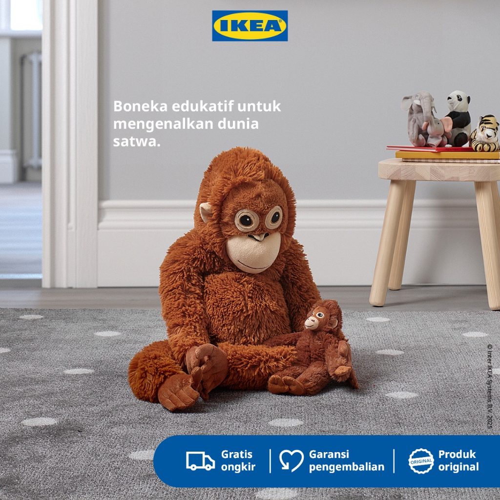 IKEA DJUNGELSKOG Boneka Monyet / Boneka Orangutan
