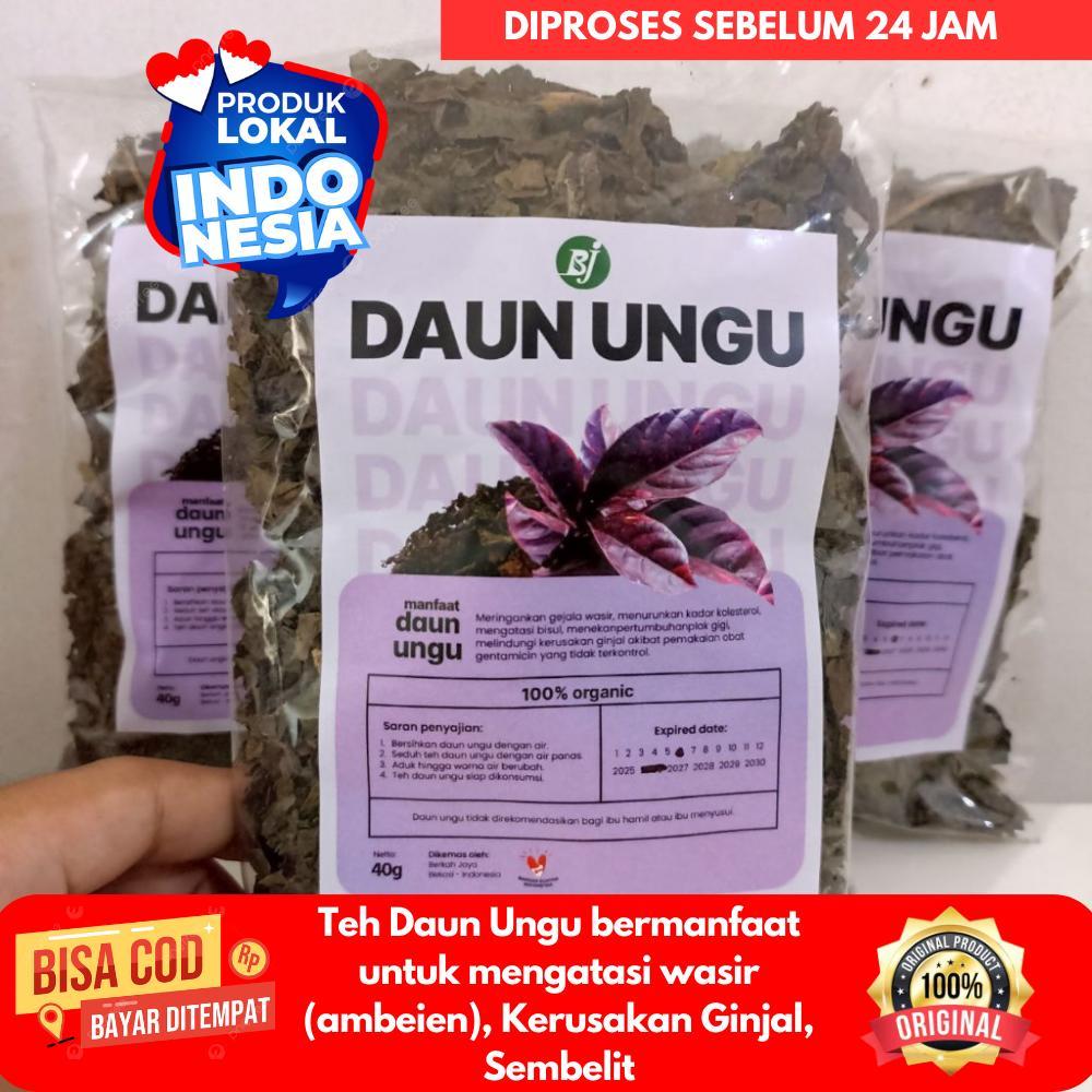 

3 pcs Teh Seduh Daun Ungu Kering Organik Untuk Atasi Wasir Ambeien Melancarkan BAB