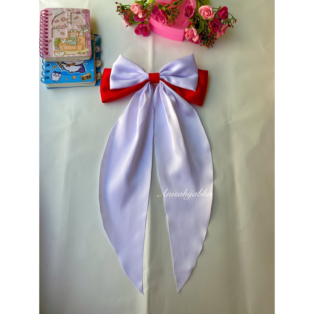 TERBARU Pita Merah Putih / Jepit Merah putih / Pita hijab merah putih / Pita Agustus / Pita