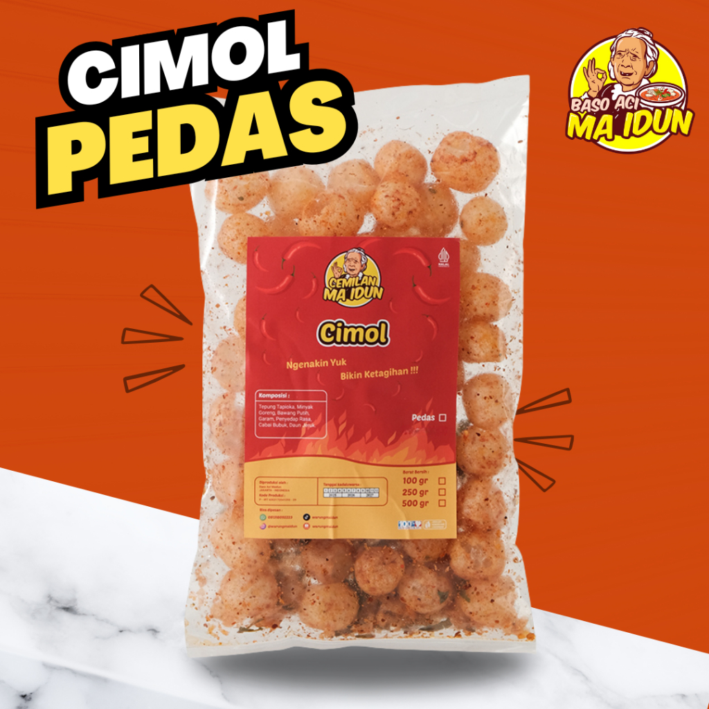 

Snack Cimol Kering / Cemilan Cimol Pedas / Cimol Kering Pedas Daun Jeruk / Makanan Pedas Kering