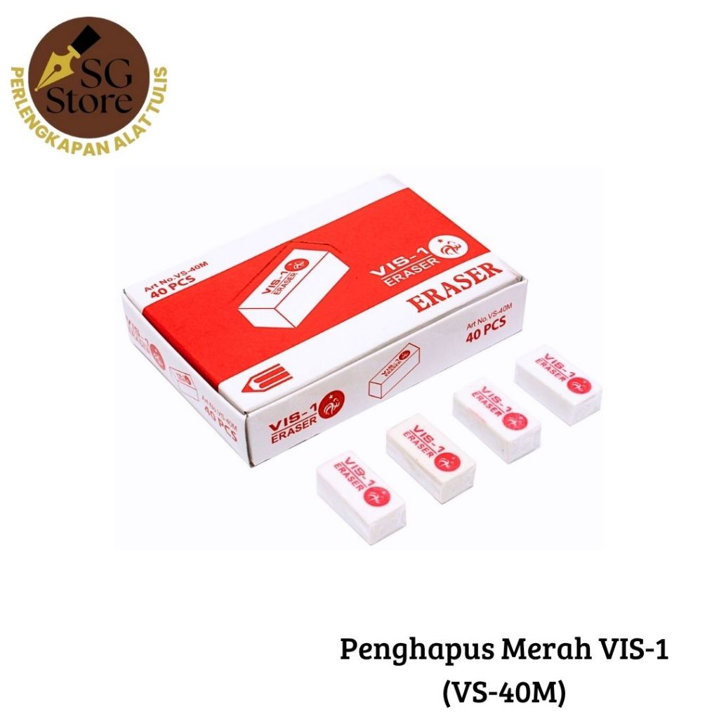 

Penghapus Merah kode VS-40M / Red Eraser (40pcs)