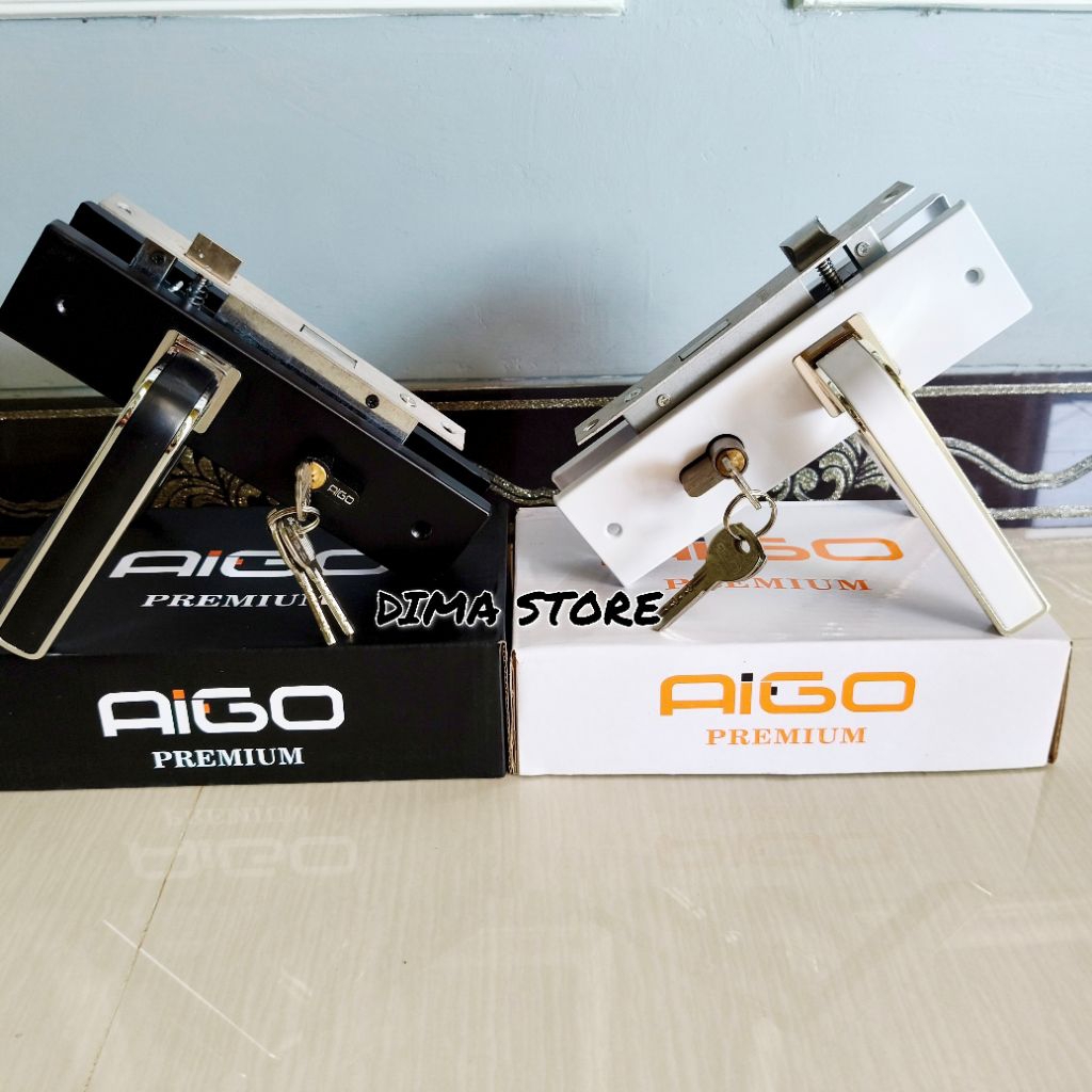 Bisa Cod Ongkel Pintu Kamar Rumah Minimalis Pegangan Pintu Hitam Dan Putih Dop Modern Anti Karat Kua