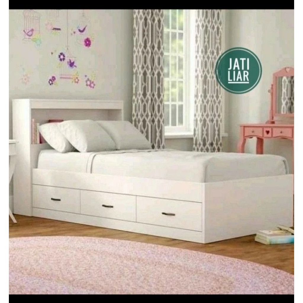 dipan kayu mahoni asli tempat tidur minimalis kayu