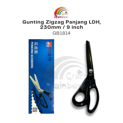 

Gunting ZIGZAG Merk LDH Baja Hitam TRIANGLE