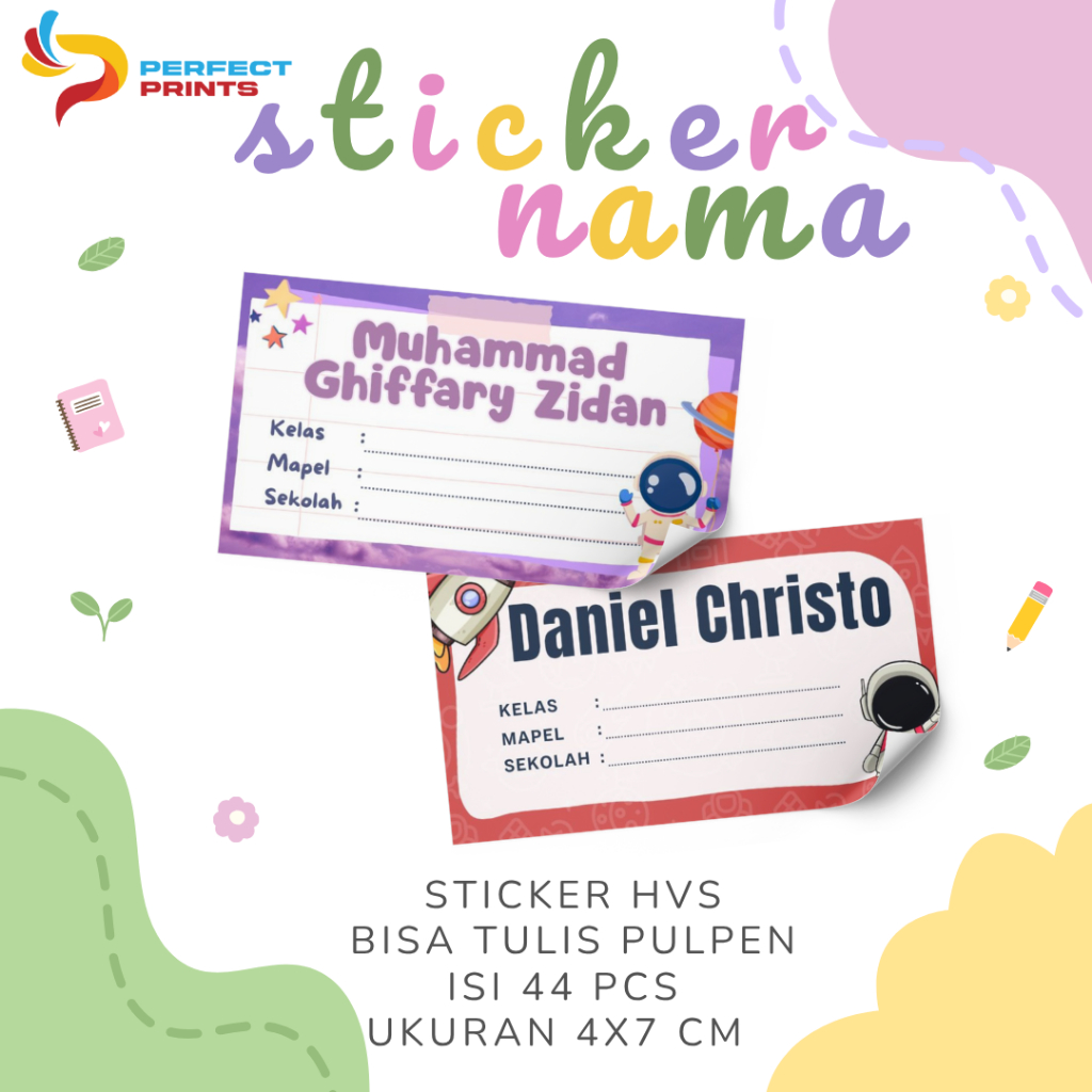 

Sticker Buku Anak / Label Nama Anak / Sticker Buku Pelajaran Anak / Sticker Buku Nama Sekolah / Label Buku Pejaran Sekolah
