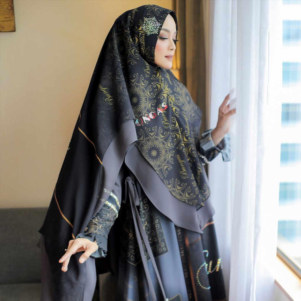 READY Baju Couple Syari Premium-Gamis syari 1set kemeja Premium by Bungas