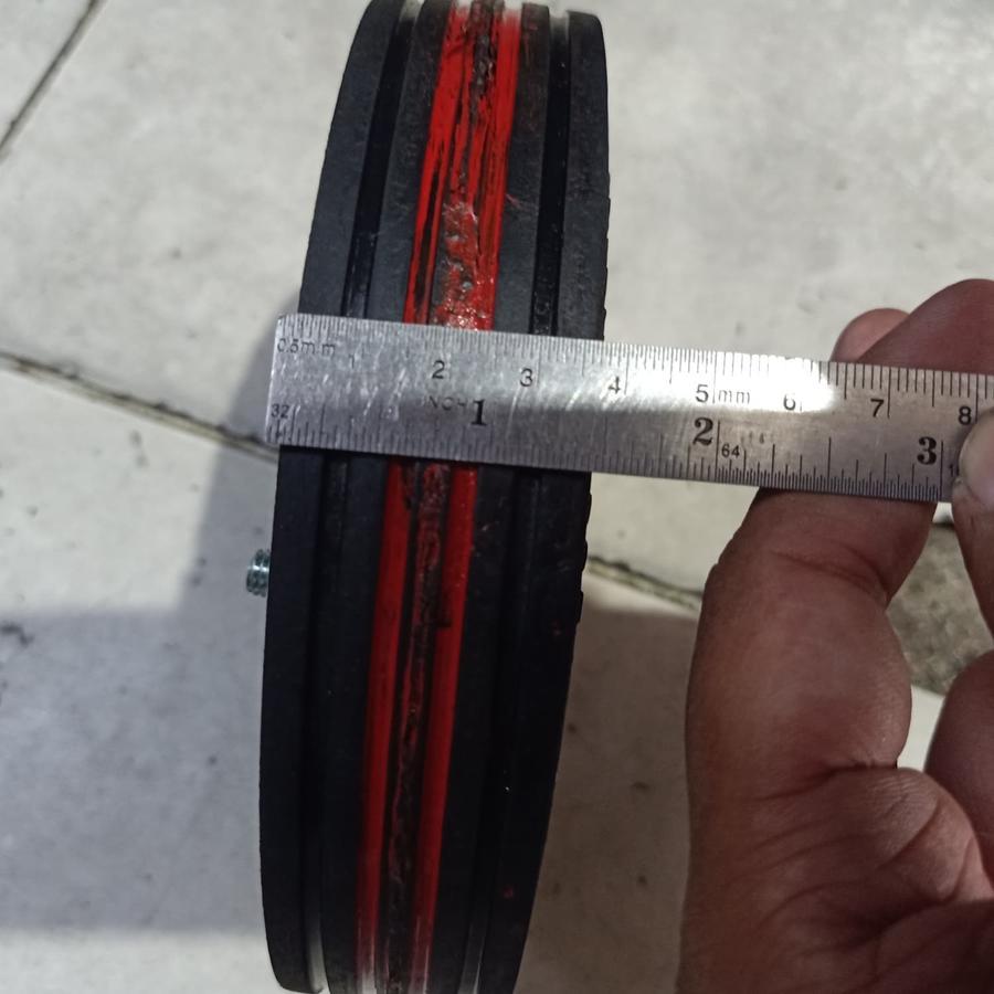 Heavy Duty Trolley Wheel / Roda lori 7" Swallow 2 Bearing