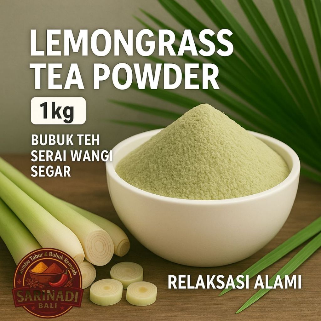 

Lemongrass Tea Powder 1Kg Kiloan Bubuk Teh Serai Wangi Segar Nikmat untuk Relaksasi