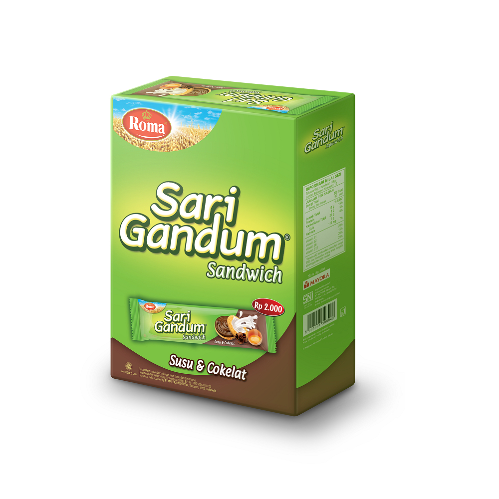 

Roma Sari Gandum Coklat Box [ 12x39gr ]
