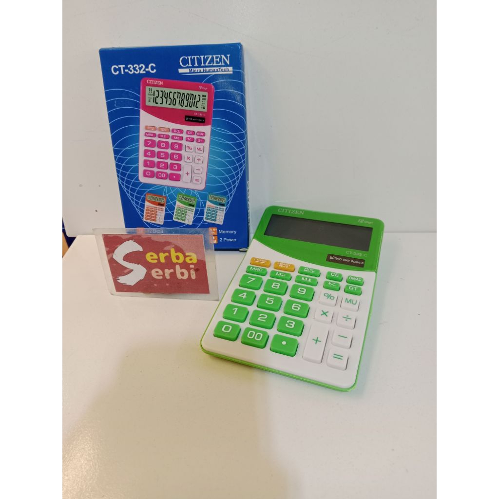 

(CT-322C CITIZEN WARNA) Kalkulator alat hitungan digital