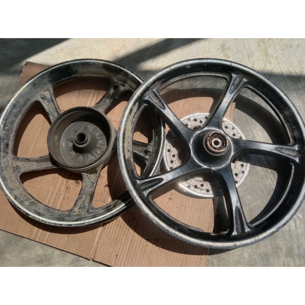 VELG SET  MIO J / SOUL GT /MIO GT ORIGINAL COPOTAN MOTOR
