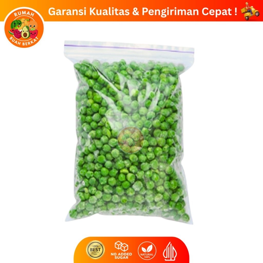 

Sayur Kacang Polong Frozen / Green Peas Frozen / Kacang Polong Beku kemasan 1 Kg