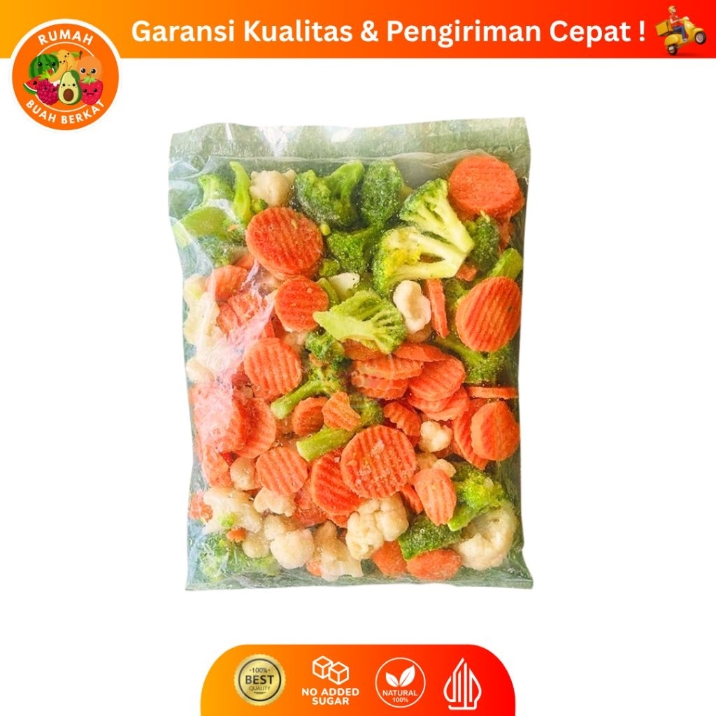 

Sayur Campur Beku Capcai / Mix Vegetable Frozen Premium / Capcay Vegetable Mix Frozen Kemasan 1 Kg