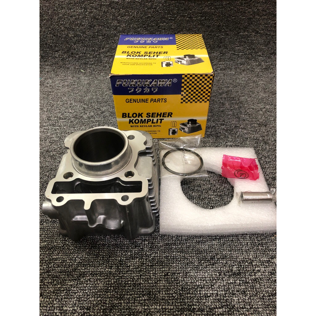 Promo Fukukawa Blok Seher Block Seher Cylinder Set Assy Plus Piston Yamaha Mio M3 Mio S Mio Z Fino