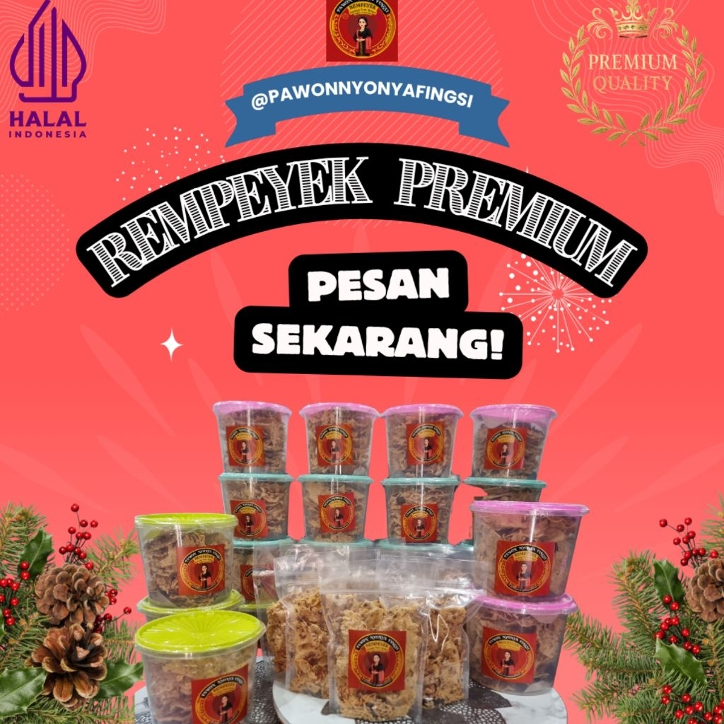 

REMPEYEK KACANG/ REBON/ TERI PREMIUM PAWON NYONYA FINGSI | ANTI REMUK | PREMIUM GURIH RENYAH