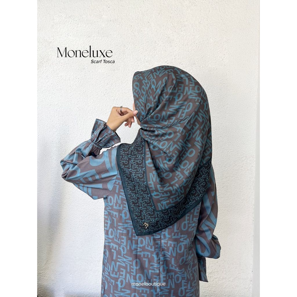 Monel MONELUXE SERIES | BLACK, BROWN, CORAL, MAHOGANY, MUSTARD, TOSCA | SCOOP&CONE HIJAB JILBAB VOAL